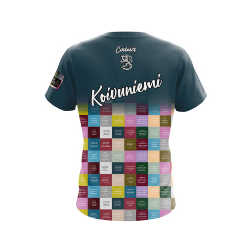Mika Koivuniemi Navy Affirmations CoolWick Bowling Jersey - Image 2
