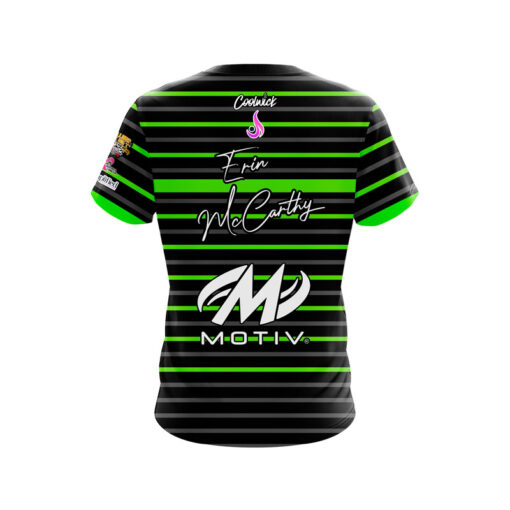 Motiv Erin McCarthy Green Elite Vibe CoolWick Bowling Jersey - Image 2