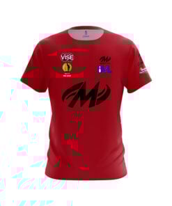 Motiv Ethan Fiore Red Black CoolWick Bowling Jersey