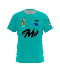 Motiv Ethan Fiore Teal Black CoolWick Bowling Jersey