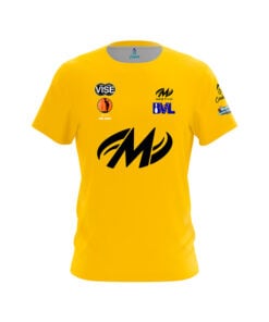 Motiv Ethan Fiore Yellow Black CoolWick Bowling Jersey