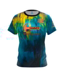 Hammer Raw Hammer Smoke Blue Gold CoolWick Bowling Jersey