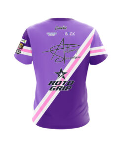 Alternative view of Roto Grip Anthony Simonsen Lilac CoolWick Bowling Jersey