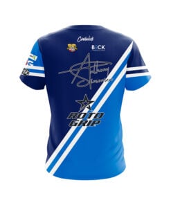 Alternative view of Roto Grip Anthony Simonsen Ocean Blue CoolWick Bowling Jersey