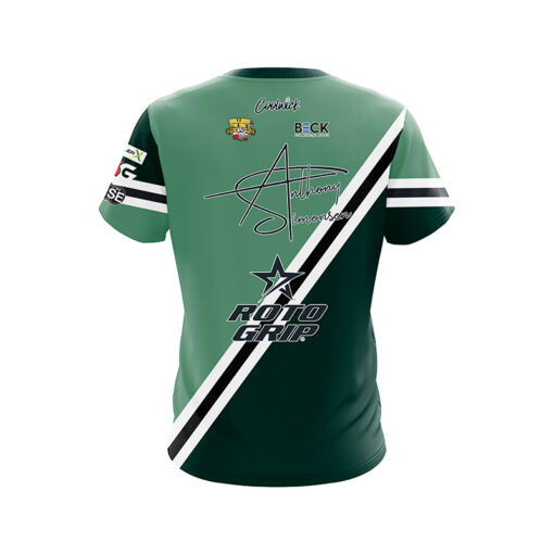 Roto Grip Anthony Simonsen Watercress CoolWick Bowling Jersey - Image 2