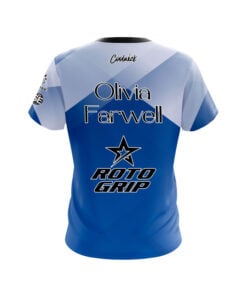Alternative view of Roto Grip Olivia Farwell Blue Argyle CoolWick Bowling Jersey