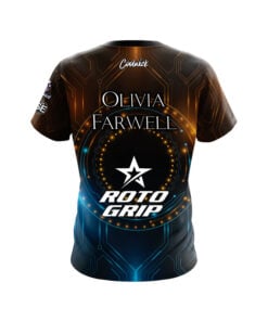 Alternative view of Roto Grip Olivia Farwell Blue Gold CPU CoolWick Bowling Jersey