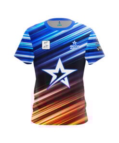 Roto Grip Olivia Farwell Blue Orange Stripes CoolWick Bowling Jersey