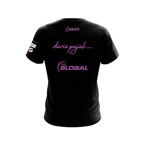 900 Global Daria Pajak Black Purple CoolWick Bowling Jersey - Image 2
