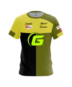 900 Global Daria Pajak Green Yellow Slash CoolWick Bowling Jersey