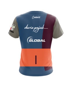 Alternative view of 900 Global Daria Pajak Navy Grey Intersection CoolWick Bowling Jersey