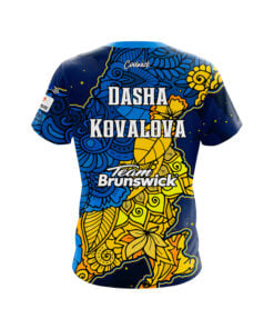 Alternative view of Brunswick Dasha Kovalova Ukraine CoolWick Bowling Jersey