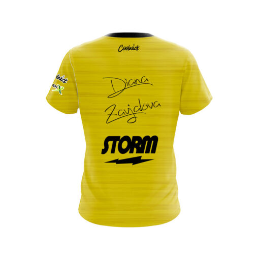 Storm Diana Zavjalova Heather Yellow CoolWick Bowling Jersey - Image 2