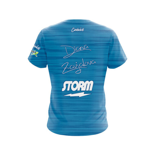 Storm Diana Zavjalova Heather Blue CoolWick Bowling Jersey - Image 2