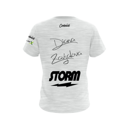 Storm Diana Zavjalova Soft Heather Grey CoolWick Bowling Jersey - Image 2