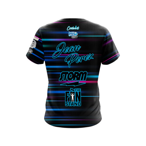 Storm Jean Perez Blue Futuristic Sport CoolWick Bowling Jersey - Image 2