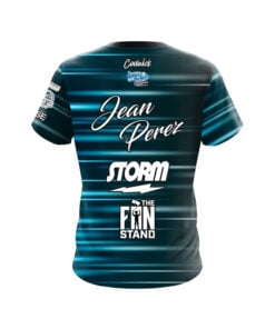 Alternative view of Storm Jean Perez Navy Futuristic Sport CoolWick Bowling Jersey
