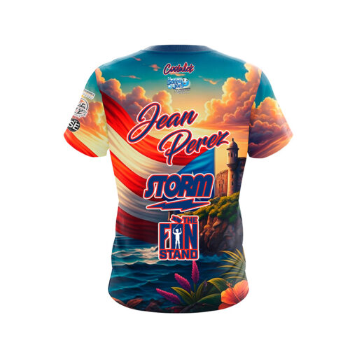 Storm Jean Perez Puerto Rico Love CoolWick Bowling Jersey - Image 2