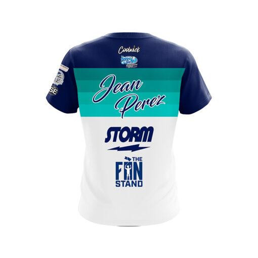 Storm Jean Perez Teal Block CoolWick Bowling Jersey - Image 2