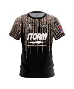 Storm Katelyn Abigania Gold Glitter CoolWick Bowling Jersey