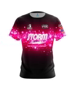 Storm Katelyn Abigania Pink Sparkles CoolWick Bowling Jersey