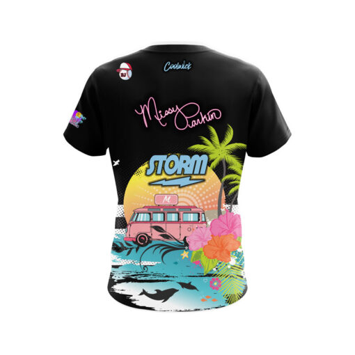 Storm Missy Parkin Sporty Hibiscus CoolWick Bowling Jersey - Image 2
