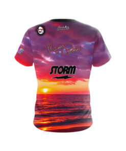 Alternative view of Storm Missy Parkin Tropical Dusk CoolWick Bowling Jersey