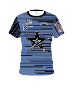 Stefanie Johnson Roto Grip Black Blue Horizontal CoolWick Bowling Jersey