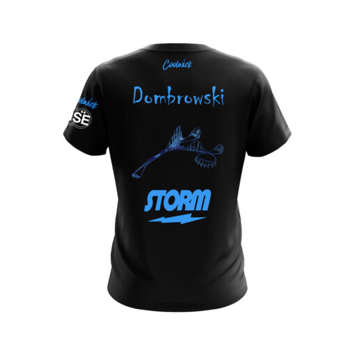 Storm Patrick Dombrowski Electric Blue Giga Coaster CoolWick Bowling Jersey - Image 2