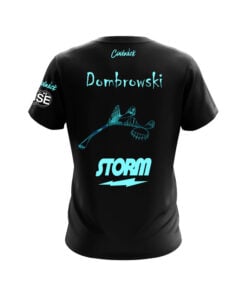 Alternative view of Storm Patrick Dombrowski Teal Giga Coaster CoolWick Bowling Jersey