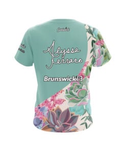 Alternative view of Brunswick Alyssa Ferraro Succulents CoolWick Bowling Jersey