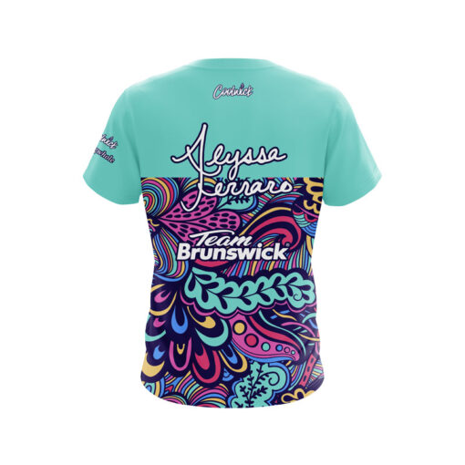 Brunswick Alyssa Ferraro Summer Abstract CoolWick Bowling Jersey - Image 2