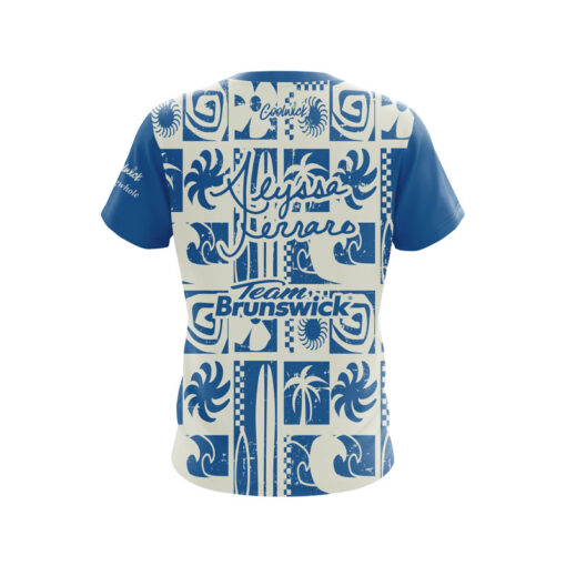 Brunswick Alyssa Ferraro Surfing CoolWick Bowling Jersey - Image 2