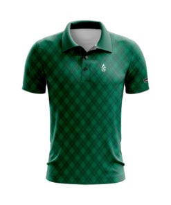 CoolWick Argyle Green Everyday Button Polo