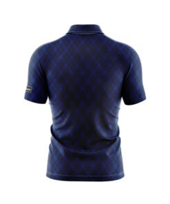 Alternative view of CoolWick Argyle Navy Everyday Button Polo