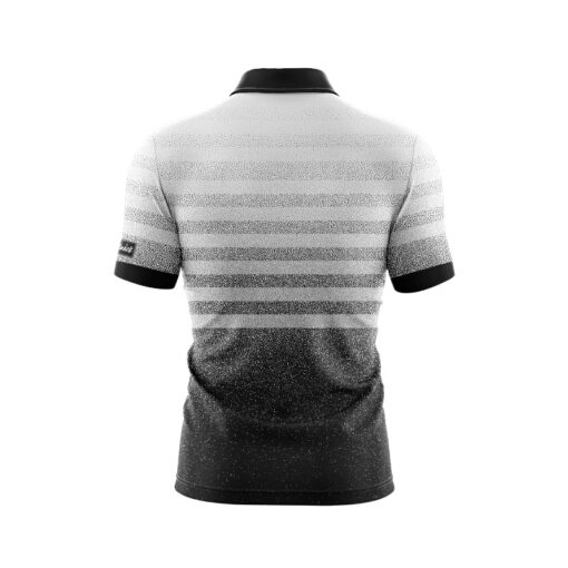 CoolWick Black White Point Everyday Button Polo - Image 2