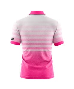 Alternative view of CoolWick Pink White Point Everyday Button Polo