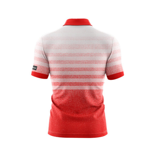 CoolWick Red White Point Everyday Button Polo - Image 2