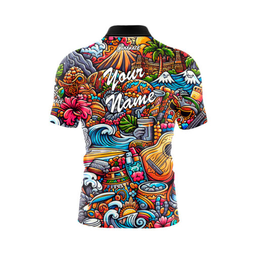 Hawaiian Feelz Fast Track CoolWick Bowling Jersey - Image 3