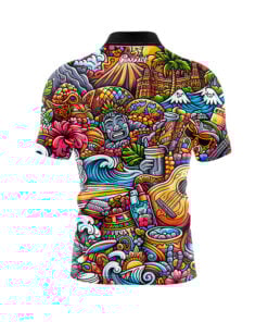 Alternative view of Hawaiian Feelz Fast Track CoolWick Bowling Jersey