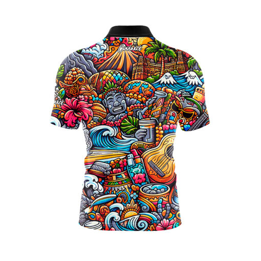 Hawaiian Feelz Fast Track CoolWick Bowling Jersey - Image 2