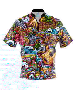 Hawaiian Feelz Fast Track CoolWick Bowling Jersey