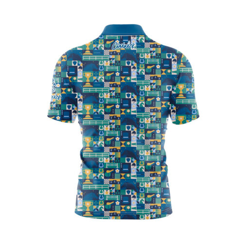 Horse Derby Fast Track CoolWick Bowling Jersey - Image 2