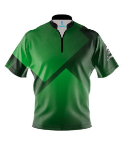 Green Blocks Fast Track CoolWick Bowling Jersey
