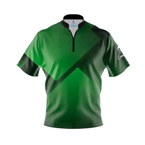 Green Blocks Fast Track CoolWick Bowling Jersey