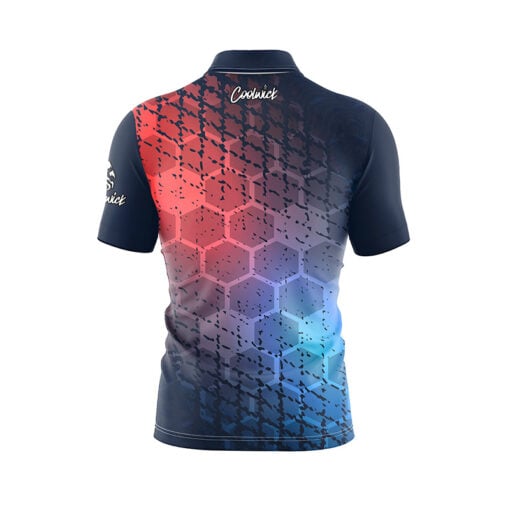 Grunge Sport Hex Fast Track CoolWick Bowling Jersey - Image 2