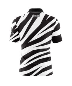 Alternative view of Zebra Stripes Fast Track CoolWick Bowling Jersey