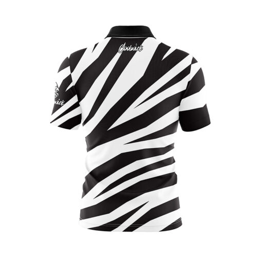 Zebra Stripes Fast Track CoolWick Bowling Jersey - Image 2