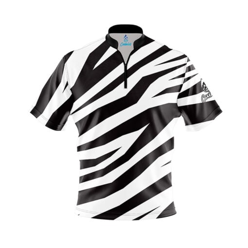 Zebra Stripes Fast Track CoolWick Bowling Jersey