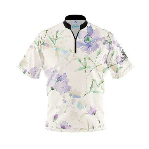 Flower Lilies Fast Track CoolWick Bowling Jersey